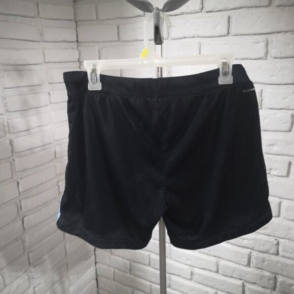 2 / $30.00 - Reebok Youths Size Medium Black & Blue Play Dry Tie Waist Shorts - Picture 2 of 12